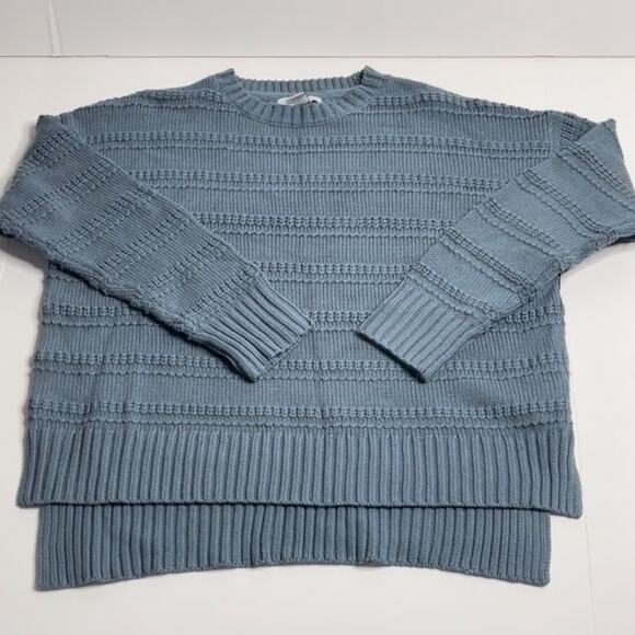 Cupcake And Cashmere Chunky Cable Knit High Low Sweater Oversized Size X Large - Picture 7 of 8